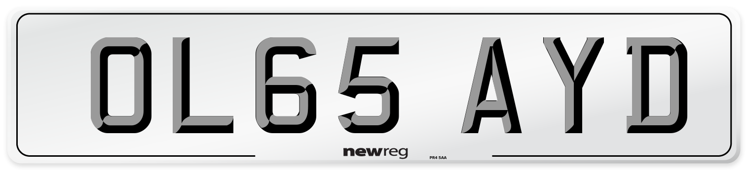 OL65 AYD Number Plate from New Reg